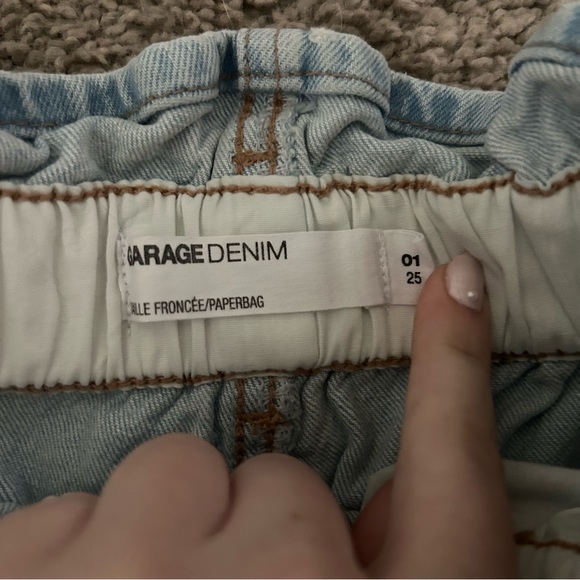 Garage paper bag jean shorts - Picture 3 of 3